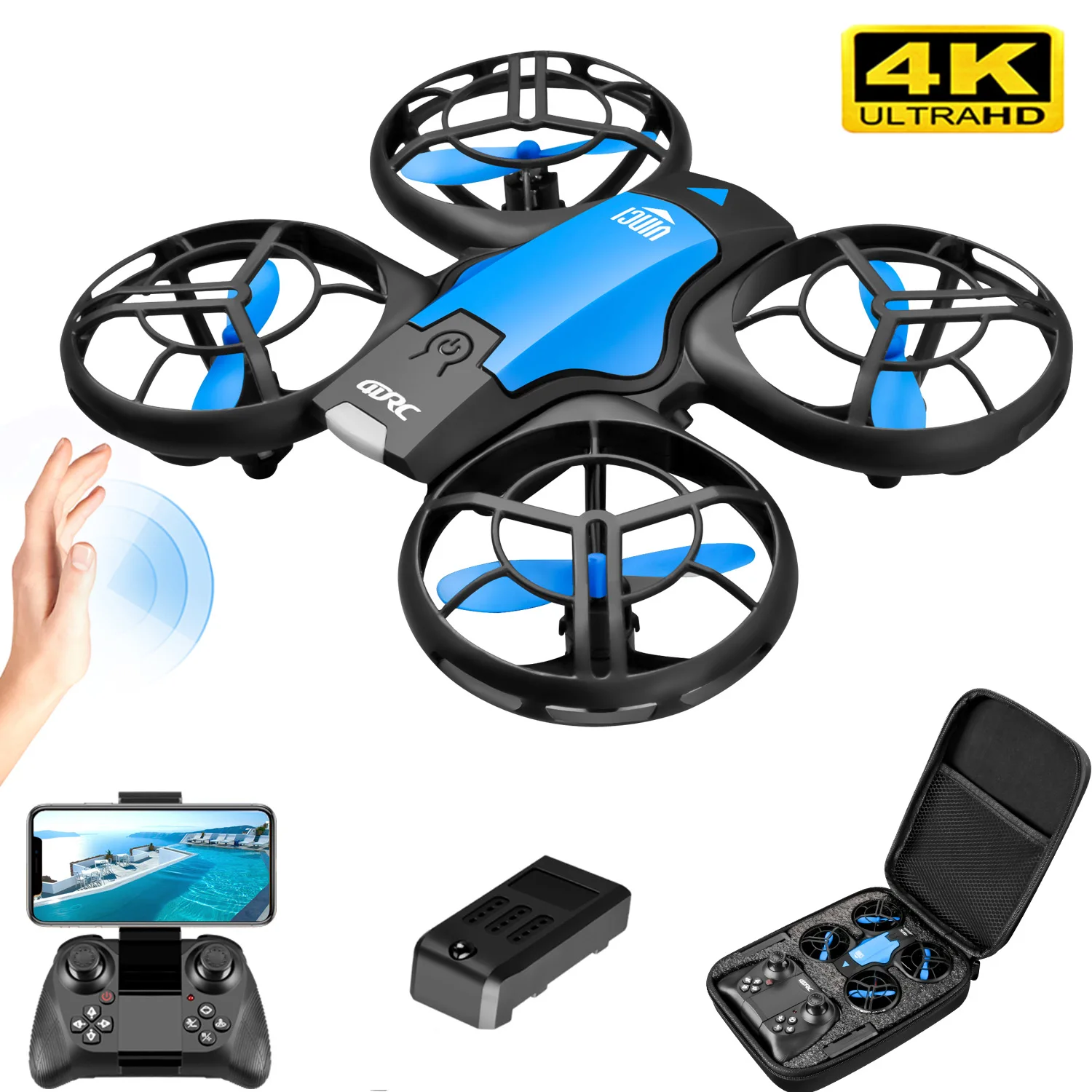 طائرة بدون طيار صغيرة جديدة V8 - مراجعة Drone Controller Screen وسعره