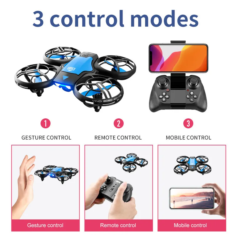 طائرة بدون طيار صغيرة جديدة V8 - مراجعة Drone Controller Screen وسعره