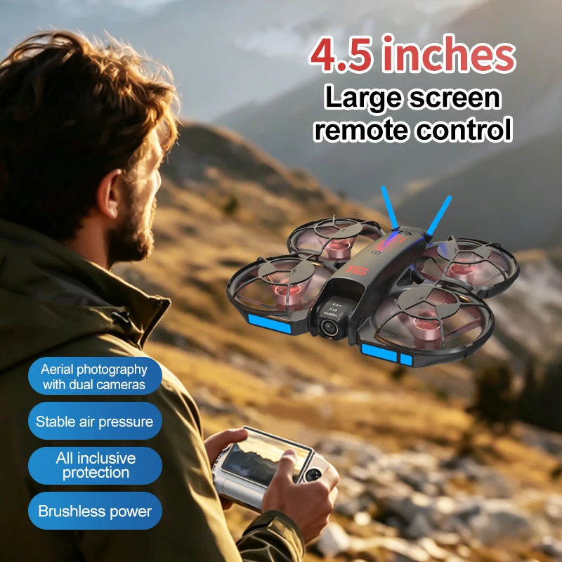 طائرة درون M15 FPV جديدة لعام  - مراجعة Drone Controller Screen وسعره