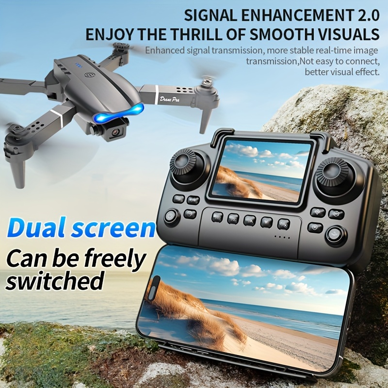 طائرة بدون طيار قابلة للطي E99 - مراجعة Drone Controller Screen وسعره
