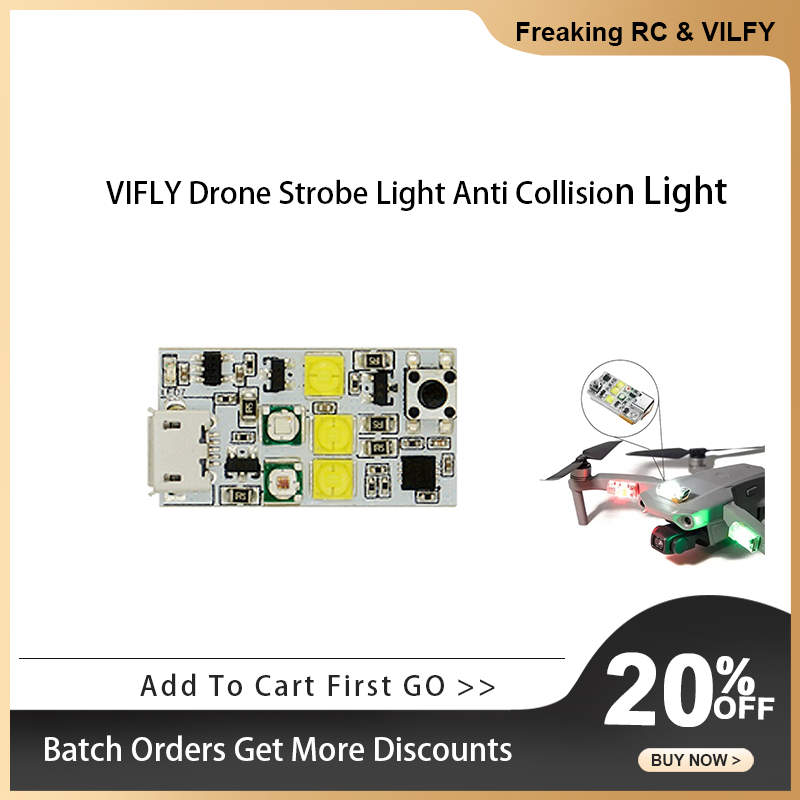 VIFLY الطائرة بدون طيار ضوء إح - مراجعة Drone Strobe Light وسعره